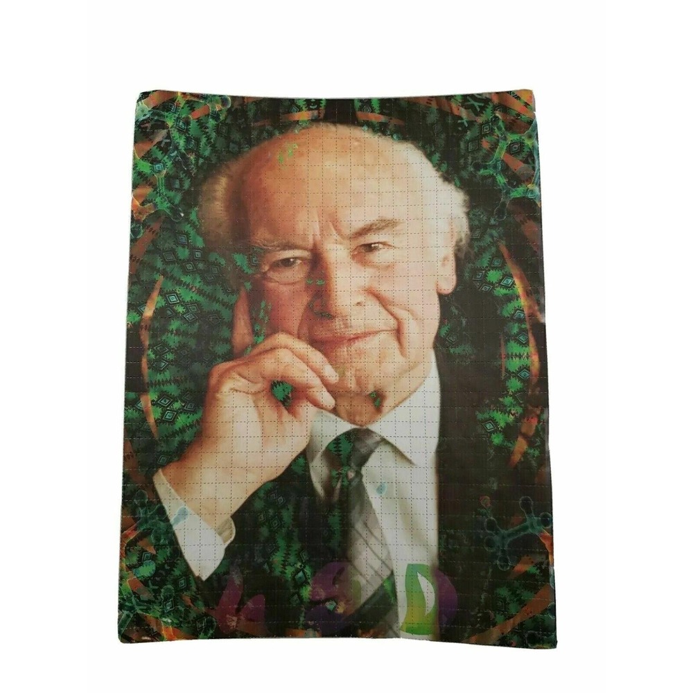 Albert Hofmann‎ Blotter Art print perforated art by artist Liberty Skrollz